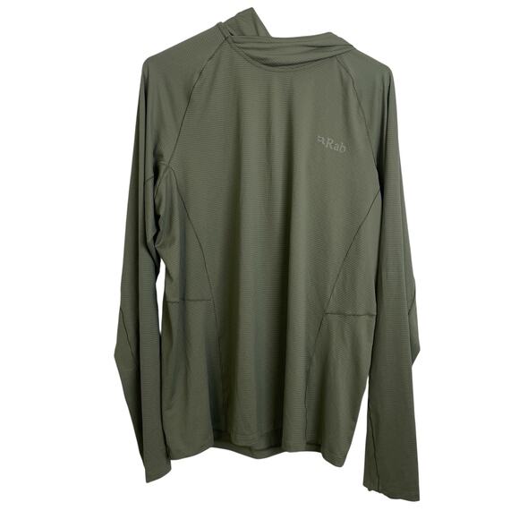 Rab Sonic Hoodie Mens XL Green Pullover Performance Run Jog Hiking Lightweight * - Picture 1 of 12